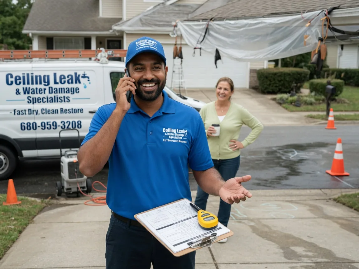 Ceiling Leak Cleanup Stone Park, IL FAQs